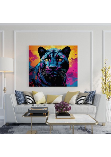 Kara Panter Duvar Tablosu - Pop Art Kanvas Tablo - Kara Panter, Pop Art, Duvar Sanatı, Kara Panter, 30X30 fiyatları