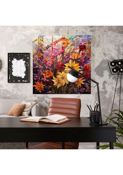 Kuru Çiçek Cam Baskı - Kuru Çiçek, Cam Baskı, Ev Dekorasyonu, Büyüleyici Parlaklık, 30X30 modelleri