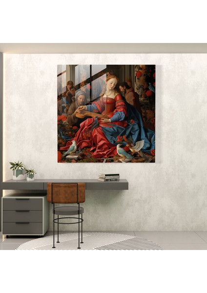 Klasik Dini Sanat Cam Baskı - Klasik, Cam Baskı, Modern Sanat, Cam Duvar Sanatı, 30X30 fiyatları