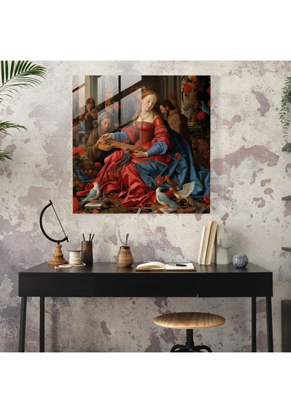 Klasik Dini Sanat Cam Baskı - Klasik, Cam Baskı, Modern Sanat, Cam Duvar Sanatı, 30X30 modelleri