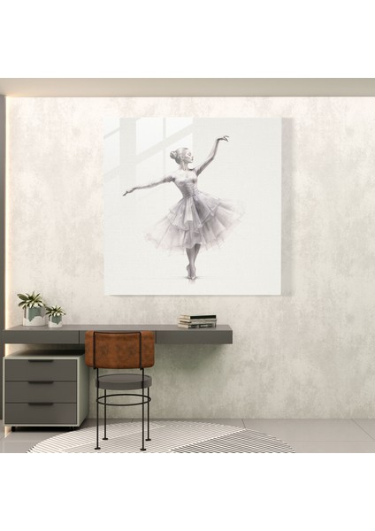Klasik Balerin Cam Baskı - Klasik, Cam Baskı, Cam Sanatı, Modern Sanat, 30X30 fiyatları