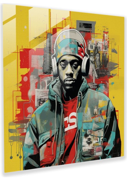Uyuşturucu Kültürü Cam Baskı - Uyuşturucu, Duvar Süslemesi, Cam Sanatı, Grafiti Sanatı, 30X30