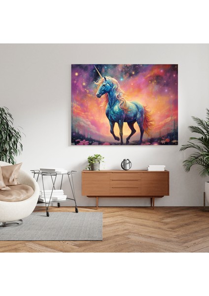 Parıltılı Kanvas Tablo - Büyüleyici Tekboynuz - Parıltılı, Büyülü, Kanvas Tablo, Whimsy, 30X30 fiyatları