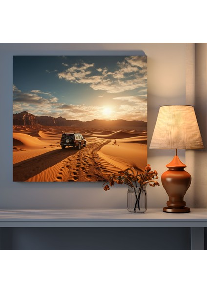 Çöl Mağaraları Keşfi Kanvas Tablo - Çöl, Çöl Duvar Sanatı, Ev Dekorasyonu, Çöl Duvar Dekorasyonu, 30X30 fiyatları