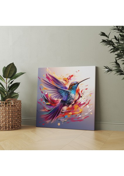 Dinamik Sinek Kuşu Kanvas Tablo - Sinek Kuşu, Kanvas Tablo, Sinek Kuşu, Kanvas Tablo, 30X30