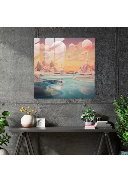 Dope Gerçeküstü Cam Baskı - Uyuşturucu, Modern Sanat, Cam Duvar Sanatı, Uyuşturucu, 30X30