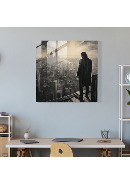John Wick Cam Baskı - John Wick, Cam Duvar Tablosu, Cam Sanatı, Moody, 30X30