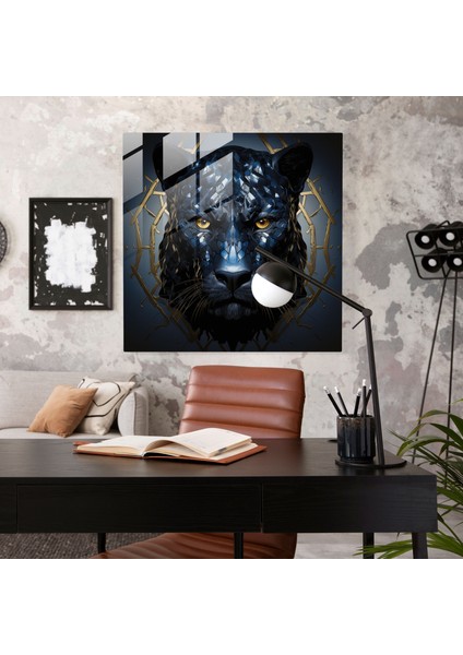 Marvel Cam Baskı - Kara Panter - Marvel, Cam Baskı, Duvar Dekorasyonu, Cam Sanatı, 30X30 modelleri