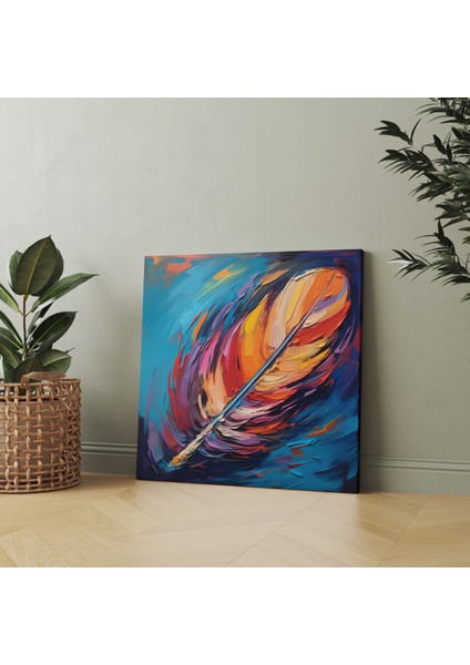 Tüy Kanvas Tablo - Empresyonist Yağlıboya Tablo - Duvar Sanatı - Tüy, Empresyonist Yağlıboya Tablo, Tüy Kanvas Tablo, 30X30 fiyatları