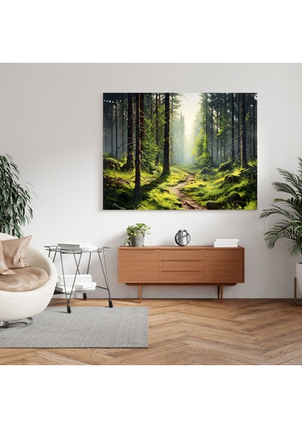 Yeşil Çam Kanvas Tablo - Yeşil Çam, Duvar Dekorasyonu, Kanvas Tablo, 30X30 fiyatları