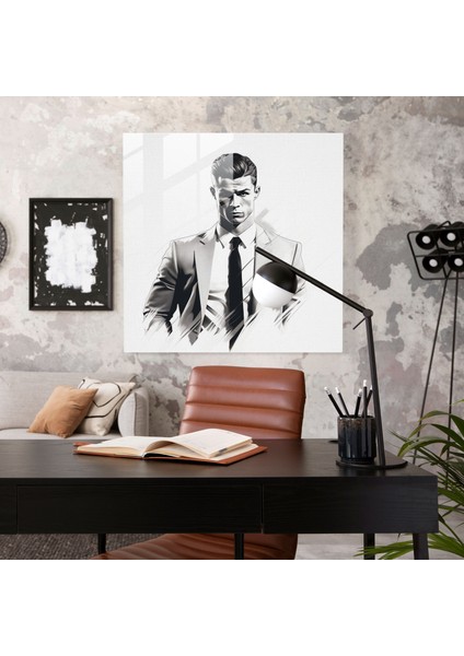 Cristiano Ronaldo Duvar Dekorasyonu - Cristiano Ronaldo, Cristiano Ronaldo, Cam Duvar Tablosu, Cam Baskı, 70X70 fiyatları