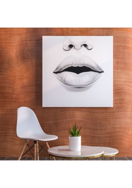 Öpücük Duvar Sanatı - Minimalist Siyah Beyaz Kanvas Tablo - Öpücük, Öpücük, Kanvas Tablo, Siyah Beyaz, 30X30 fiyatları
