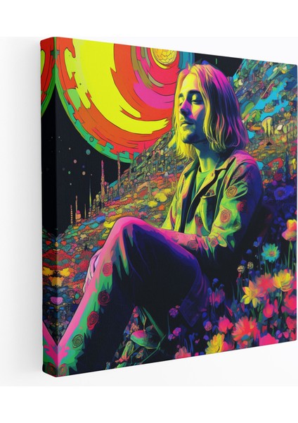 Kurt Cobain Kanvas Tablo - Kurt Cobain, Duvar Sanatı, Sanatsal Hayal Gücü, Kanvas Tablo, 30X30