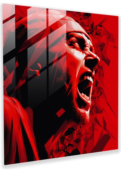 Eminem Cam Baskı - Eminem, Dışavurumcu, Yoğun Duygular, Modern Sanat, 30X30