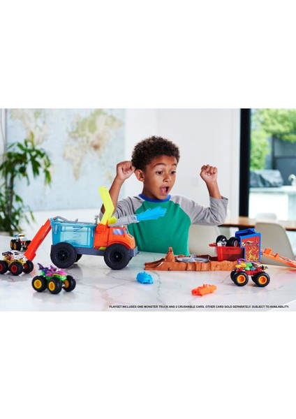 HPN73 Hot Wheels Monster Trucks Arena Mücadelesi Color Shifters Oyun Seti