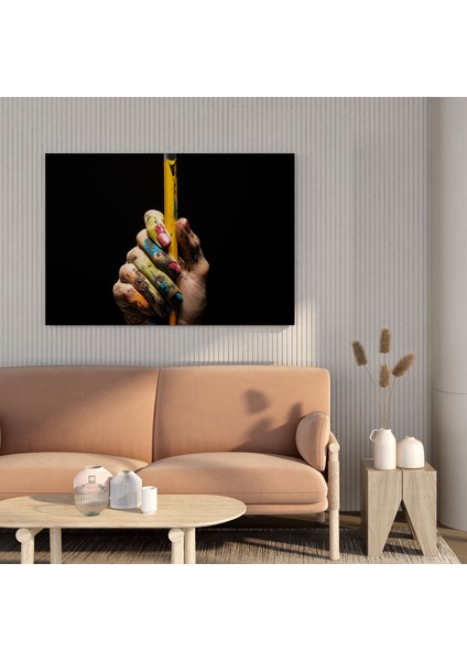 Kurt Cobain Yaratıcı El Cam Baskı - Kurt Cobain, Benzersiz Perspektif, Ev Dekorasyonu, Modern Sanat, 30X30