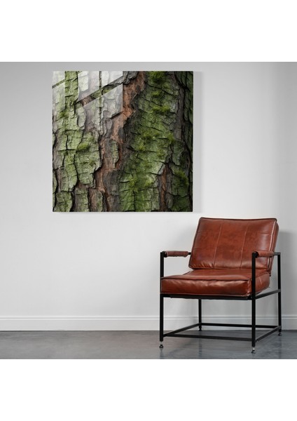 Canlı Çam Ağacı Cam Baskı - Yeşil Çam, Ağaç Kabuğu, Modern Sanat, Gerçekçi Fotoğrafçılık, 30X30 fiyatları