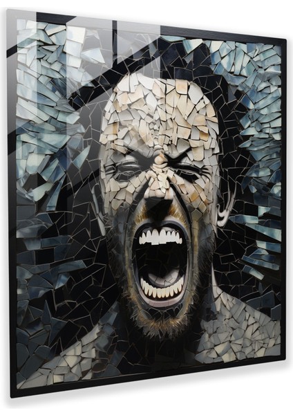 Metallica Parçalanmış Cam Mozaik Baskı - Metallica, Cam Sanatı, Parçalanmış Cam, Duvar Dekorasyonu, 30X30