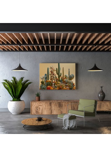 Çöl Duvar Dekorasyonu - Kaktüs Koleksiyonu Kanvas Tablo - Çöl, Kanvas Tablo, Duvar Dekorasyonu, Çöl, 30X30 modelleri