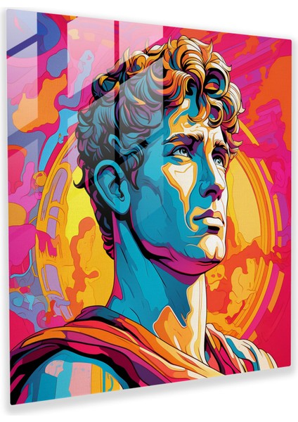 Çizgi Roman Hermes Cam Baskı - Hermes, Cam Sanatı, Hermes, Çizgi Roman Stili, 30X30