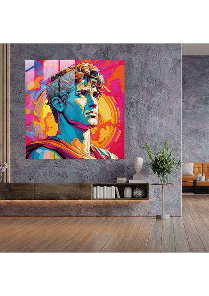 Çizgi Roman Hermes Cam Baskı - Hermes, Cam Sanatı, Hermes, Çizgi Roman Stili, 30X30 fiyatları