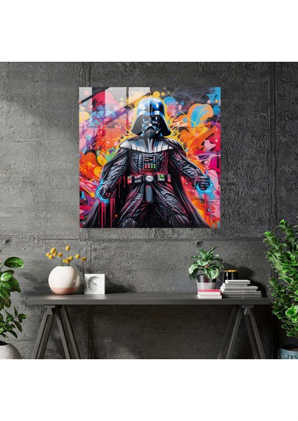 Graffiti Cam Baskı - Darth Vader, Cam Sanatı, Darth Vader, Graffiti, 30X30