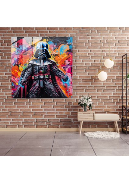 Graffiti Cam Baskı - Darth Vader, Cam Sanatı, Darth Vader, Graffiti, 30X30