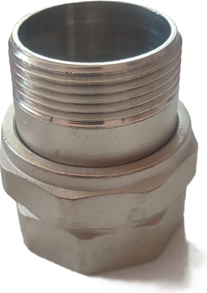 1 1/4" DN32 Krom Dişli Düz Rakor (Dişi/erkek) - Threaded Union Straight (F/m)