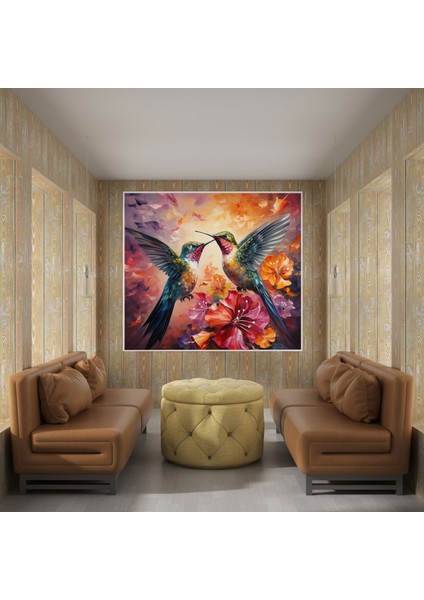 Öpücük Kanvas Tablo - Öpücük, Doğadan Esinlenen, Canlı Tablo, Ev Dekorasyonu, 30X30 fiyatları