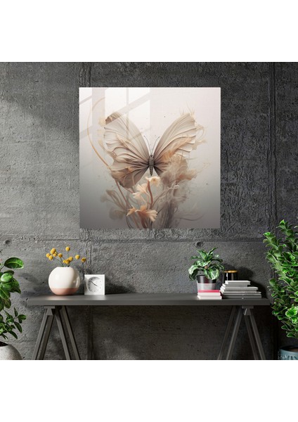 Kuru Çiçek Cam Baskı - Kuru Çiçek, Cam Duvar Tablosu, Duvar Süslemesi, Kurutulmuş Çiçek, 50X50 fiyatları