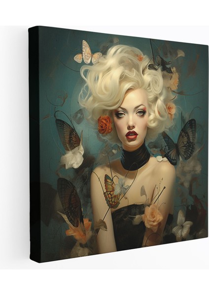 Sürrealist Marilyn Monroe Kanvas Tablo - Marilyn Monroe, Marilyn Monroe, Duvar Dekorasyonu, Sembolizm, 30X30