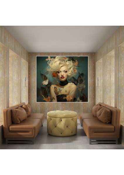 Sürrealist Marilyn Monroe Kanvas Tablo - Marilyn Monroe, Marilyn Monroe, Duvar Dekorasyonu, Sembolizm, 30X30 modelleri