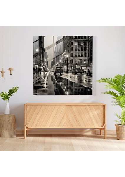 Klasik Kentsel Simgesel Yapı Cam Baskı - Klasik, Modern Sanat, Siyah Beyaz Fotoğraf, Klasik, 30X30 modelleri