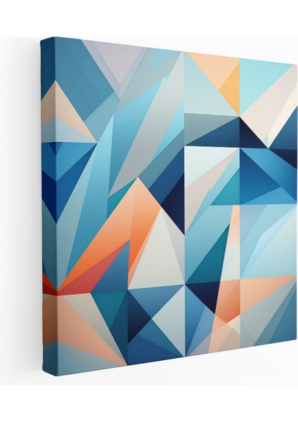 Havalı Duvar Sanatı - Geometrik Uyum - Havalı, Kanvas Tablo, Ev Dekorasyonu, Havalı Duvar Sanatı, 100X100