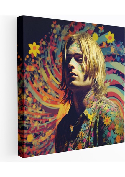 Kurt Cobain Duvar Dekorasyonu - Ikonik Albüm Kapağı Kanvas Tablo - Kurt Cobain, Efsanevi Albüm Kapakları, Kurt Cobain, Kanvas Tablo, 30X30