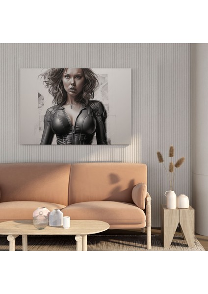 Marvel Kanvas Tablo: Gerçekçi Kara Dul - Marvel, Kara Dul, Güç, Marvel, 30X30 modelleri