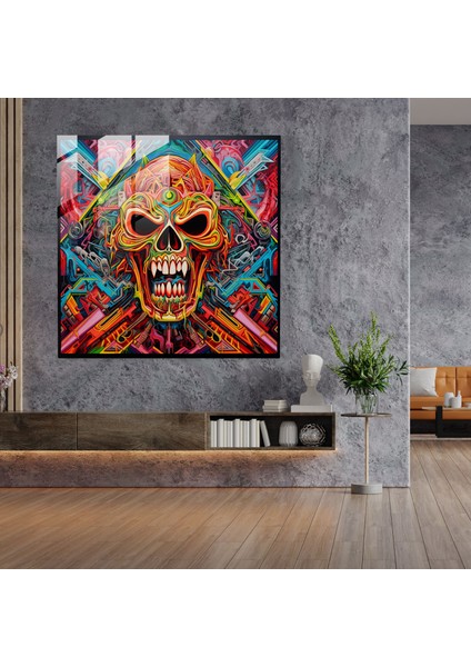 Metallica'dan Esinlenen Cam Baskı - Metallica, Metallica, Albüm Kapağı, Cam Sanatı, 30X30