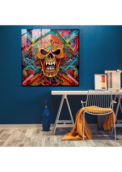Metallica'dan Esinlenen Cam Baskı - Metallica, Metallica, Albüm Kapağı, Cam Sanatı, 30X30