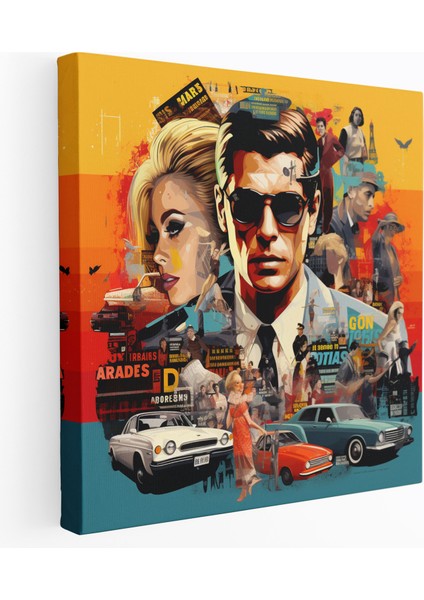 Cool Pop Art Duvar Sanatı - Harika, Film Alıntıları, Duvar Dekorasyonu, Kolaj, 30X30