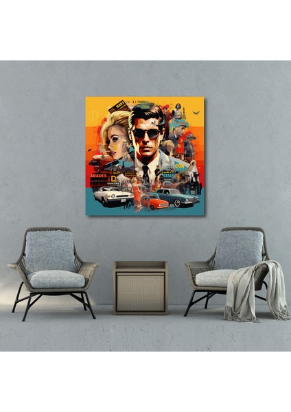 Cool Pop Art Duvar Sanatı - Harika, Film Alıntıları, Duvar Dekorasyonu, Kolaj, 30X30 modelleri