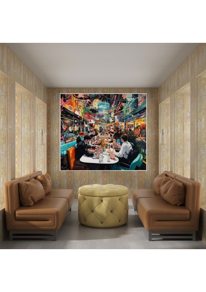 Gece Şahinleri Kanvas Tablo - Gece Şahinleri, Gece Şahinleri, Modern, Soyut Resim, 30X30 fiyatları