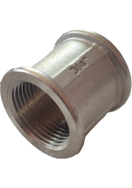 3/4" DN20 Krom Dişli Manşon - Chrome Plated Brass Female Pipe Fitting