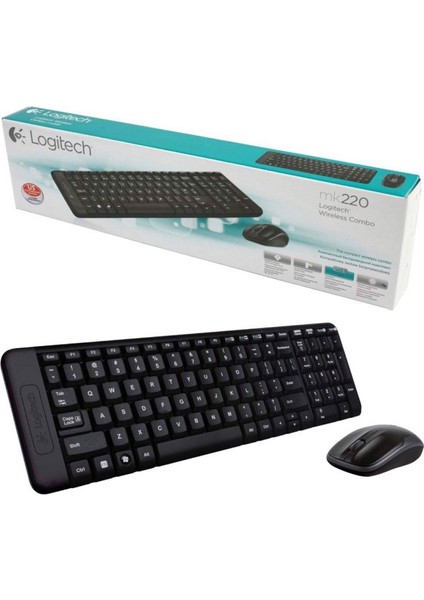 MK220 Kablosuz Klavye Mouse Set