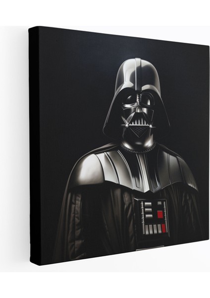 Darth Vader Kanvas Tablo - Darth Vader, Gerçekçi Temsil, Karanlık Taraf, Fotogerçekçi Tablo, 30X30