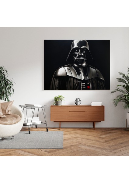 Darth Vader Kanvas Tablo - Darth Vader, Gerçekçi Temsil, Karanlık Taraf, Fotogerçekçi Tablo, 30X30 modelleri