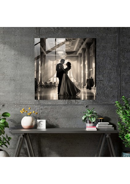 Klasik Balo Salonu Cam Baskı - Klasik, Ev Dekorasyonu, Modern Sanat, Cam Baskı, 30X30 modelleri