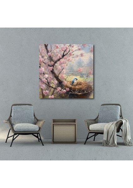 Born Kanvas Tablo - Doğmuş, Huzur, Çiçek Açan Ağaç, Doğum, 30X30 modelleri