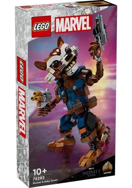 KTYRA52 76282 Lego® Marvel Rocket ve Bebek Groot 566 Parça +10 Yaş