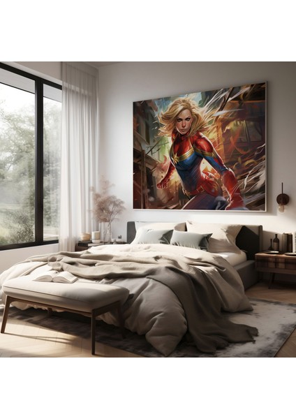 Marvel Kanvas Tablo - Kaptan Marvel Duvar Sanatı - Marvel, Kaptan Marvel, Kanvas Tablo, Tablo, 30X30 fiyatları
