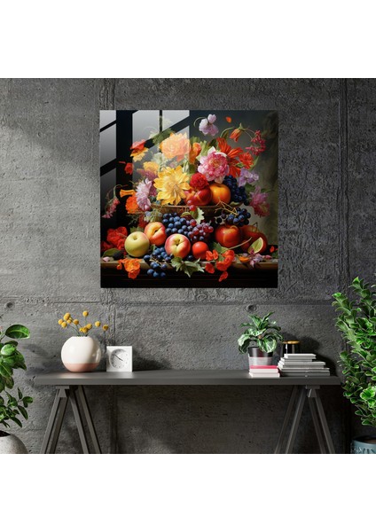 Bol Hasat Cam Baskı - Klasik, Cam Duvar Sanatı, Ev Dekorasyonu, Modern Sanat, 30X30 modelleri